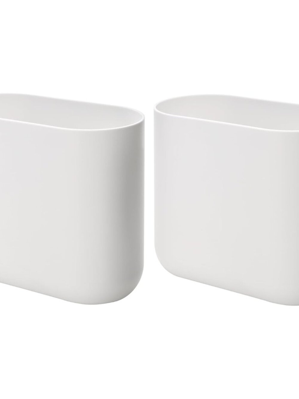 Small Slim Plastic Bathroom Trash Can, Garbage Can for Bedroom, Office, Desk, Do